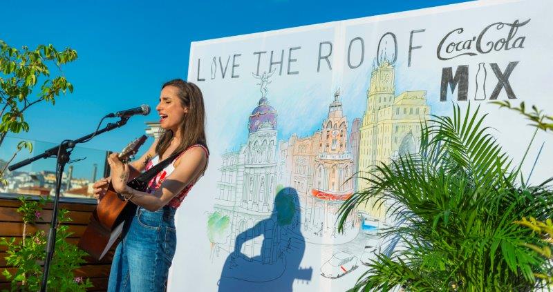 Zahara en la presentación de Live the roof